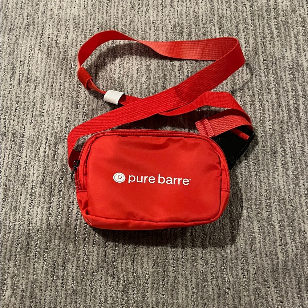 Pure Barre Vibrant Red Belt Bag